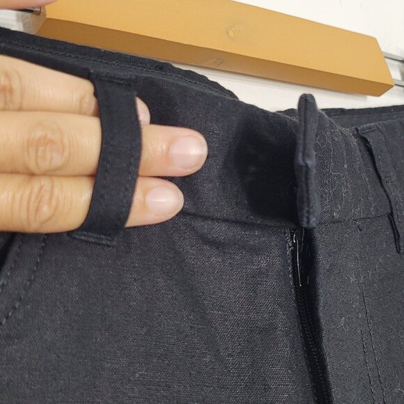 Point Zero Black Mid Rise Straight Leg Cotton Blend Pant Size 30/32 - Picture 6 of 15